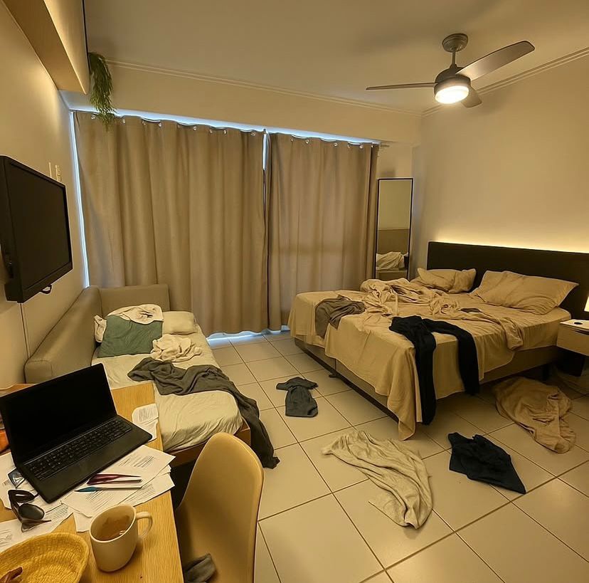 Space before cleaning